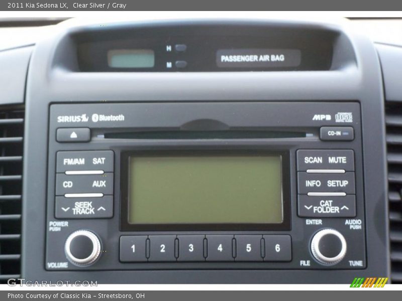 Clear Silver / Gray 2011 Kia Sedona LX