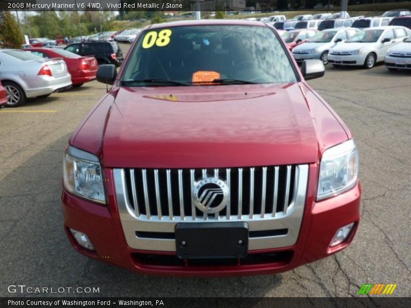 Vivid Red Metallic / Stone 2008 Mercury Mariner V6 4WD