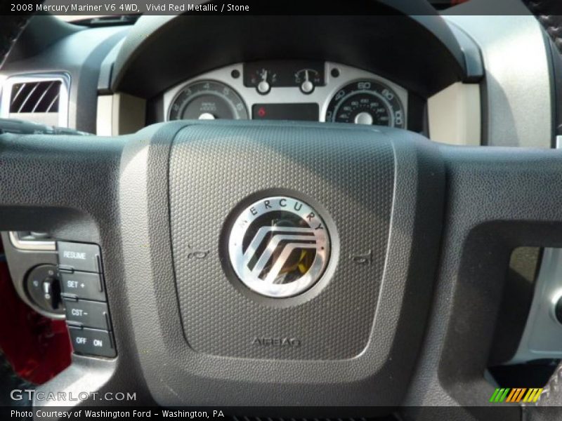 Vivid Red Metallic / Stone 2008 Mercury Mariner V6 4WD