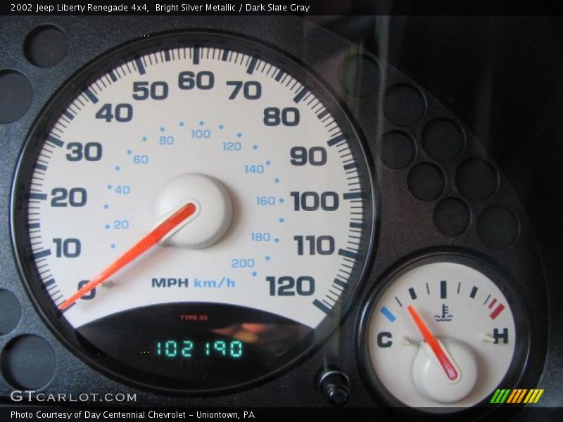 Bright Silver Metallic / Dark Slate Gray 2002 Jeep Liberty Renegade 4x4