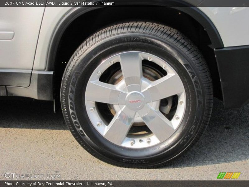 Liquid Silver Metallic / Titanium 2007 GMC Acadia SLT AWD