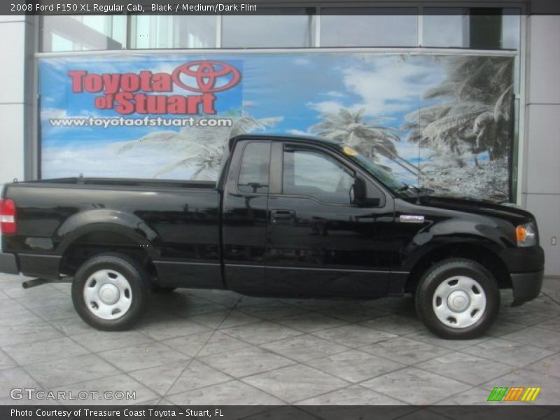 Black / Medium/Dark Flint 2008 Ford F150 XL Regular Cab