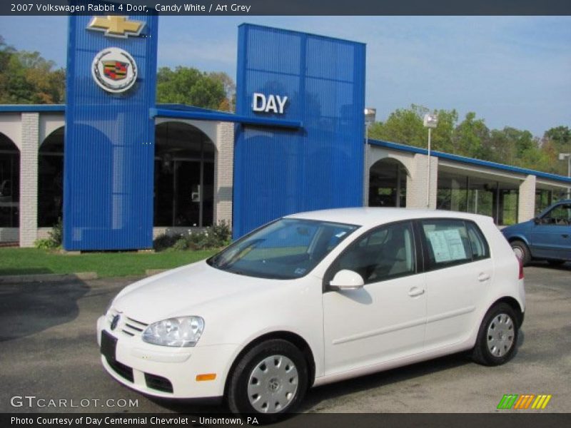 Candy White / Art Grey 2007 Volkswagen Rabbit 4 Door