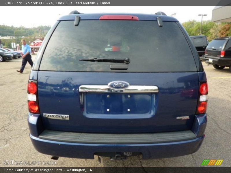 Dark Blue Pearl Metallic / Camel 2007 Ford Explorer XLT 4x4