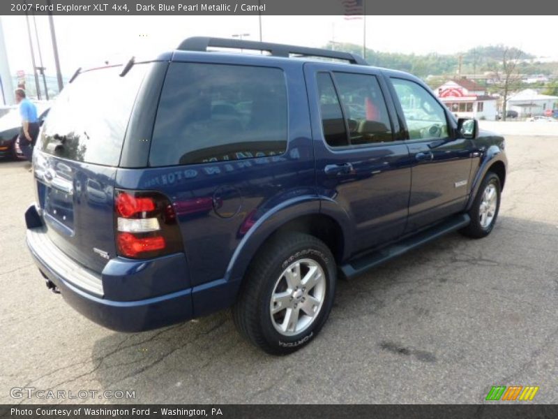 Dark Blue Pearl Metallic / Camel 2007 Ford Explorer XLT 4x4