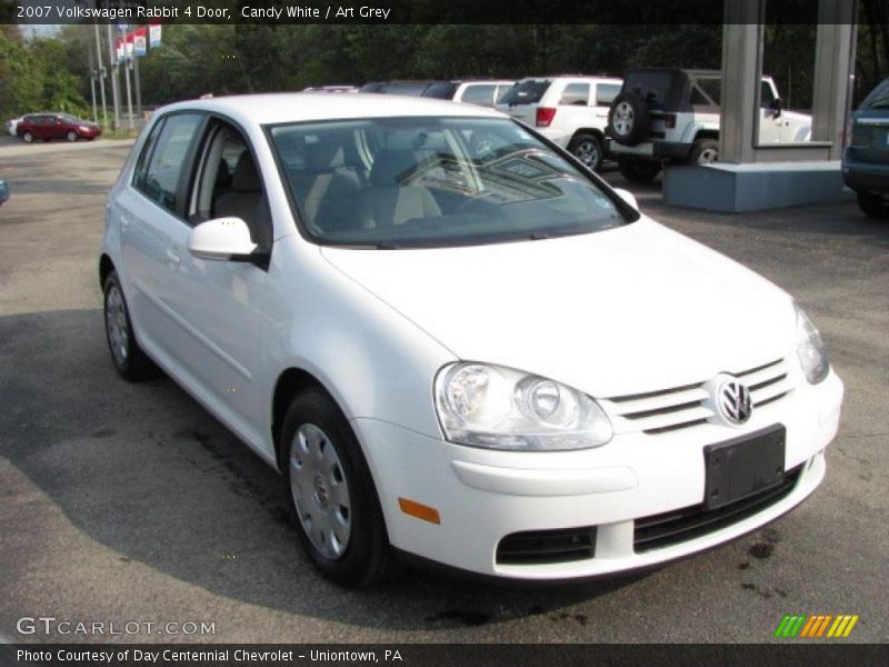 Candy White / Art Grey 2007 Volkswagen Rabbit 4 Door