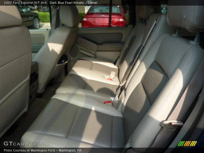 Dark Blue Pearl Metallic / Camel 2007 Ford Explorer XLT 4x4