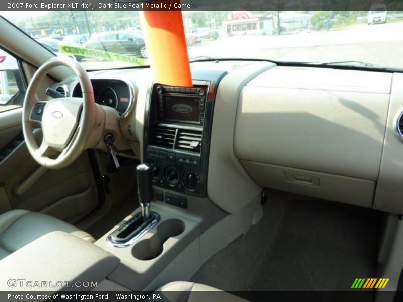Dark Blue Pearl Metallic / Camel 2007 Ford Explorer XLT 4x4