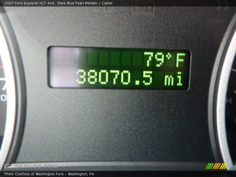 Dark Blue Pearl Metallic / Camel 2007 Ford Explorer XLT 4x4