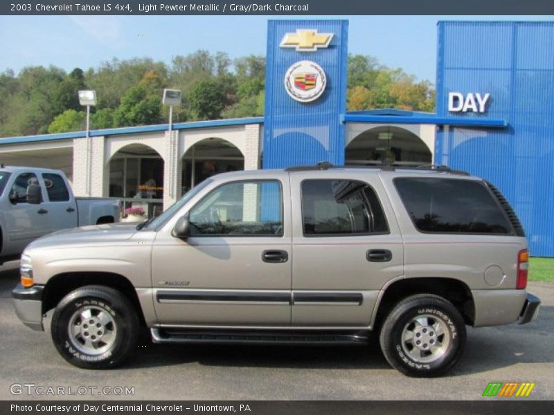 Light Pewter Metallic / Gray/Dark Charcoal 2003 Chevrolet Tahoe LS 4x4