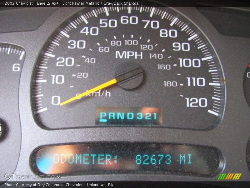 Light Pewter Metallic / Gray/Dark Charcoal 2003 Chevrolet Tahoe LS 4x4
