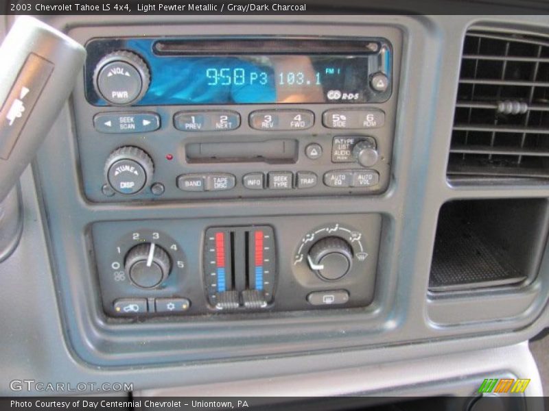 Light Pewter Metallic / Gray/Dark Charcoal 2003 Chevrolet Tahoe LS 4x4