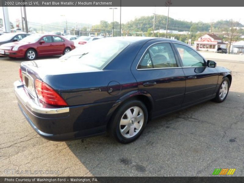 Pearl Blue Metallic / Medium Parchment 2002 Lincoln LS V6
