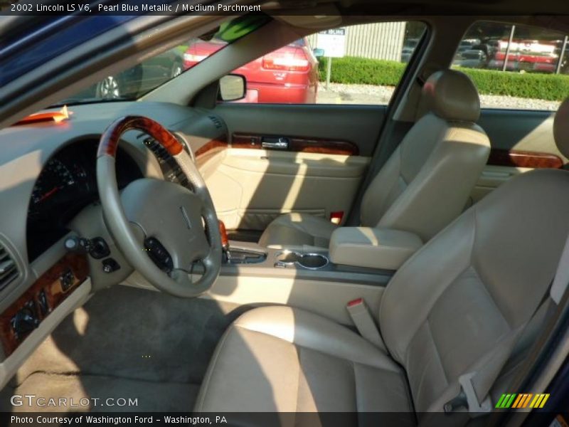 Pearl Blue Metallic / Medium Parchment 2002 Lincoln LS V6