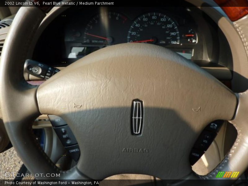 Pearl Blue Metallic / Medium Parchment 2002 Lincoln LS V6