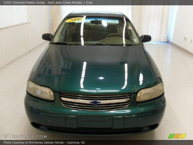 Dark Jade Green Metallic / Gray 2000 Chevrolet Malibu Sedan