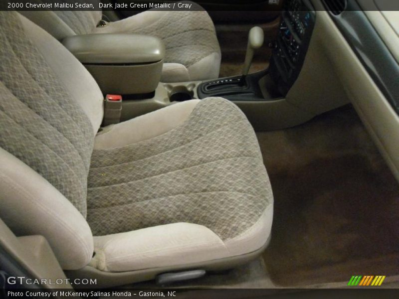 Dark Jade Green Metallic / Gray 2000 Chevrolet Malibu Sedan