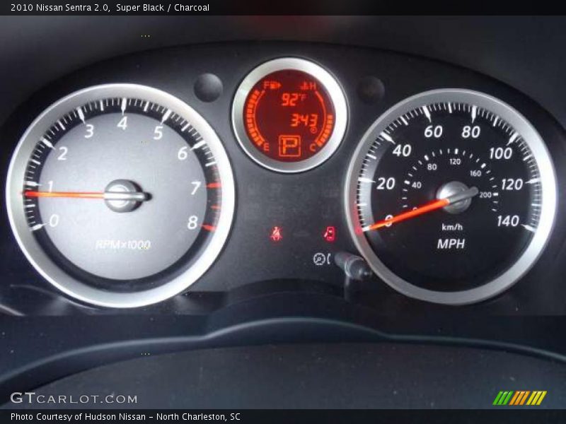 Super Black / Charcoal 2010 Nissan Sentra 2.0