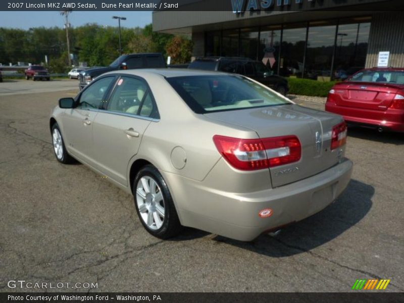Dune Pearl Metallic / Sand 2007 Lincoln MKZ AWD Sedan
