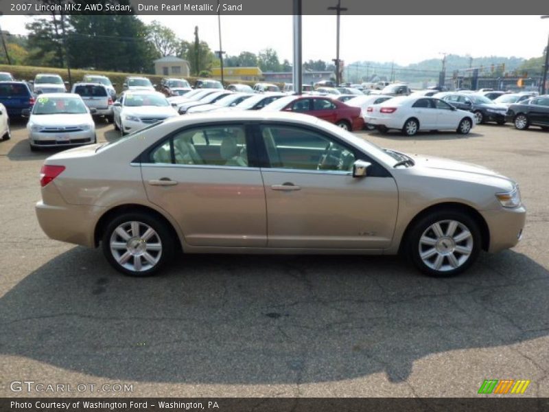 Dune Pearl Metallic / Sand 2007 Lincoln MKZ AWD Sedan