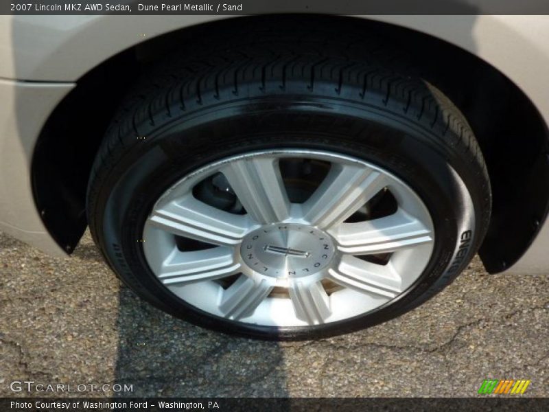 Dune Pearl Metallic / Sand 2007 Lincoln MKZ AWD Sedan