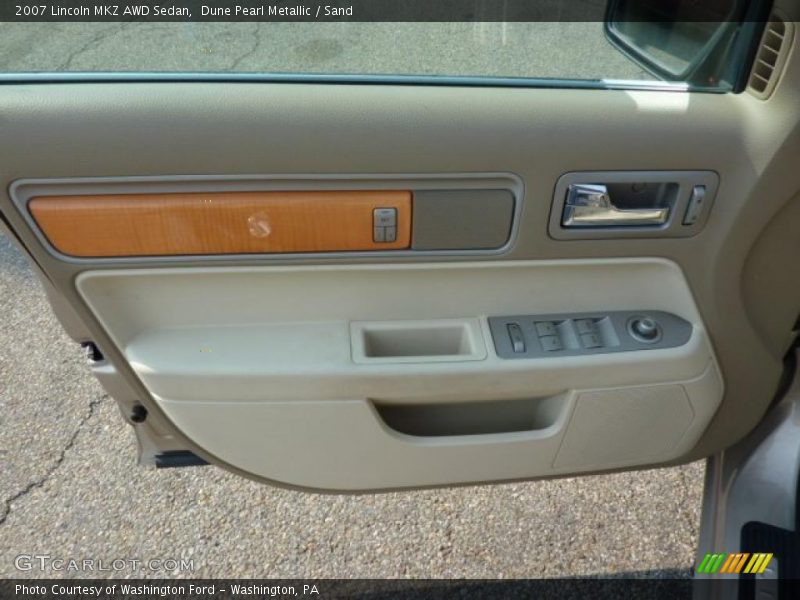 Dune Pearl Metallic / Sand 2007 Lincoln MKZ AWD Sedan