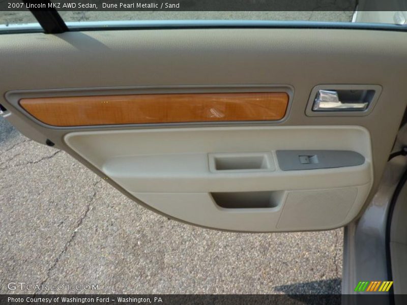 Dune Pearl Metallic / Sand 2007 Lincoln MKZ AWD Sedan