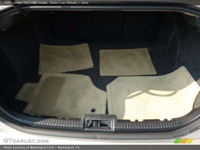 Dune Pearl Metallic / Sand 2007 Lincoln MKZ AWD Sedan