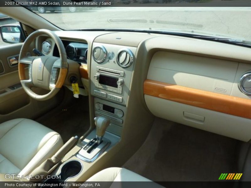 Dune Pearl Metallic / Sand 2007 Lincoln MKZ AWD Sedan