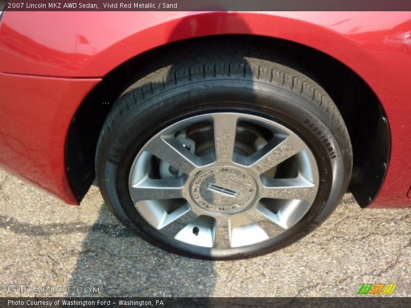 Vivid Red Metallic / Sand 2007 Lincoln MKZ AWD Sedan