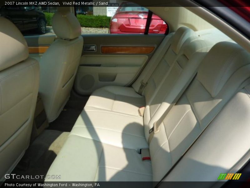 Vivid Red Metallic / Sand 2007 Lincoln MKZ AWD Sedan