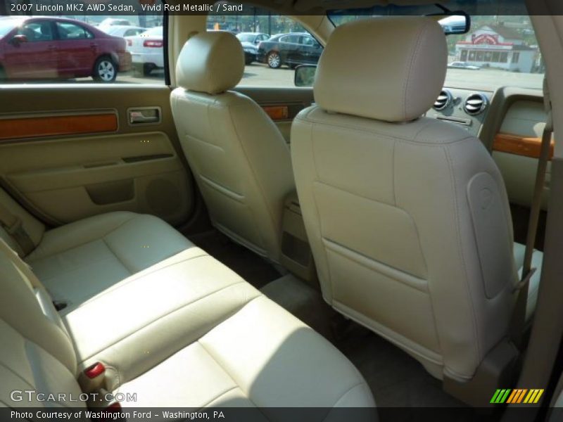 Vivid Red Metallic / Sand 2007 Lincoln MKZ AWD Sedan