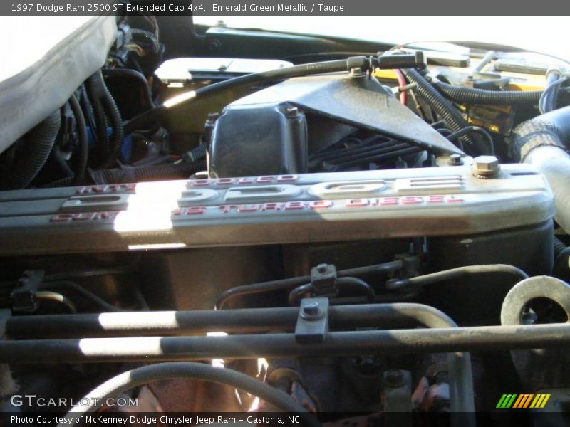 Emerald Green Metallic / Taupe 1997 Dodge Ram 2500 ST Extended Cab 4x4