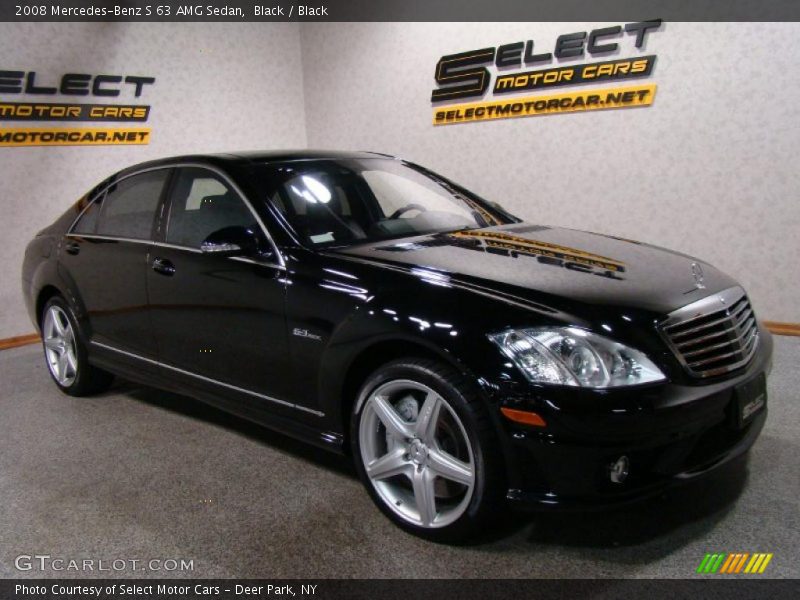 Black / Black 2008 Mercedes-Benz S 63 AMG Sedan