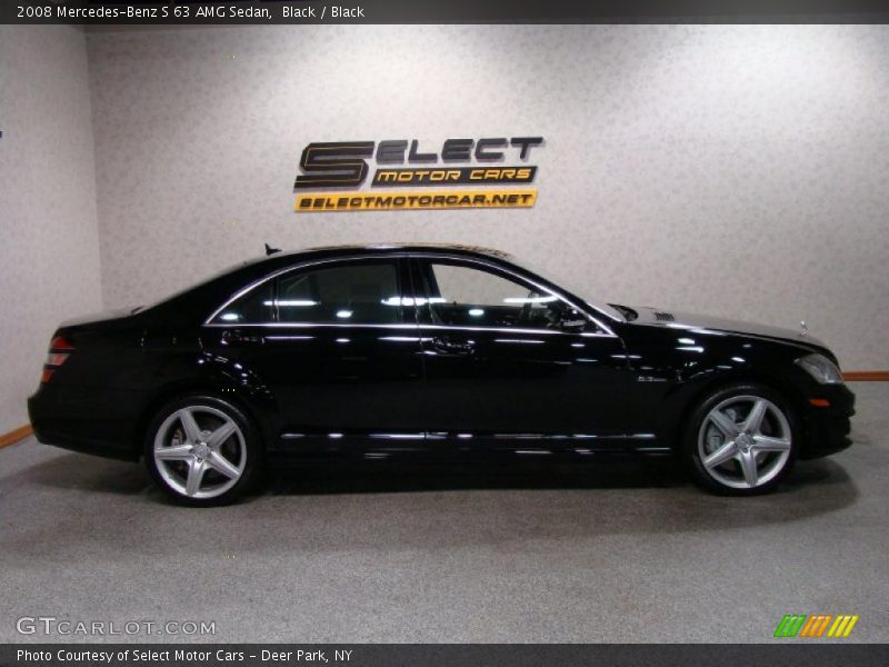 Black / Black 2008 Mercedes-Benz S 63 AMG Sedan