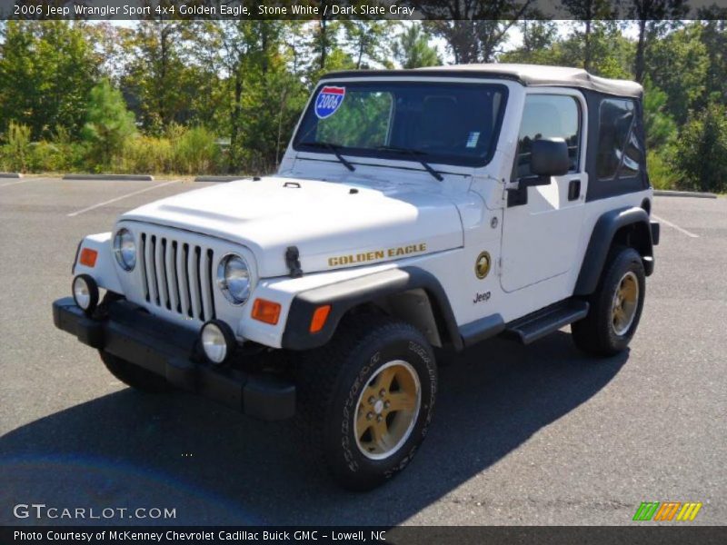 Stone White / Dark Slate Gray 2006 Jeep Wrangler Sport 4x4 Golden Eagle