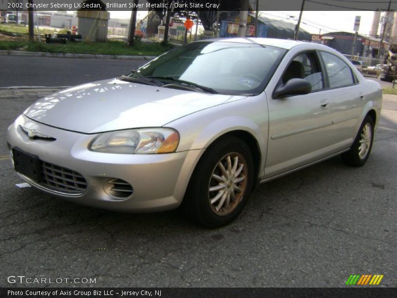 Brilliant Silver Metallic / Dark Slate Gray 2002 Chrysler Sebring LX Sedan