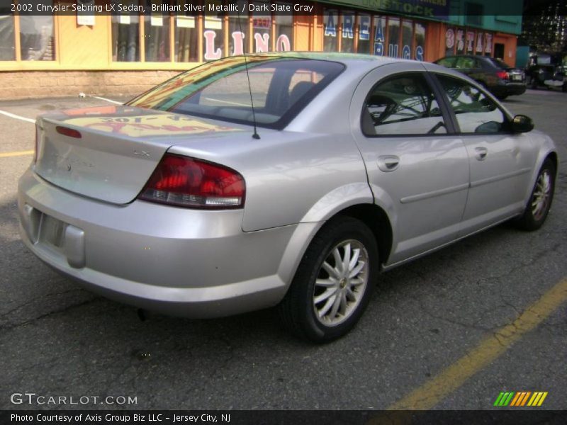 Brilliant Silver Metallic / Dark Slate Gray 2002 Chrysler Sebring LX Sedan