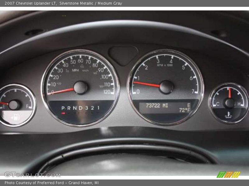 Silverstone Metallic / Medium Gray 2007 Chevrolet Uplander LT