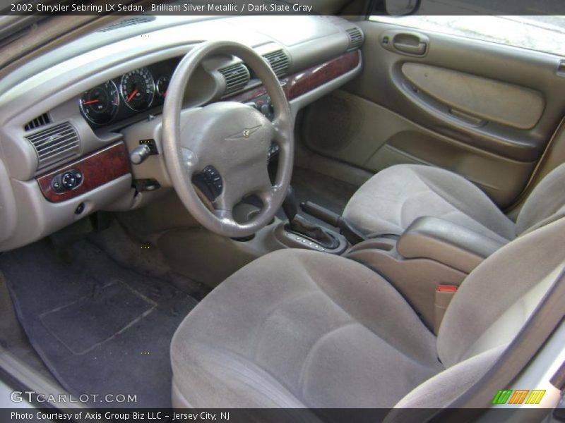 Brilliant Silver Metallic / Dark Slate Gray 2002 Chrysler Sebring LX Sedan