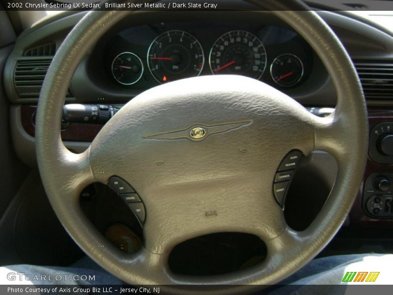 Brilliant Silver Metallic / Dark Slate Gray 2002 Chrysler Sebring LX Sedan