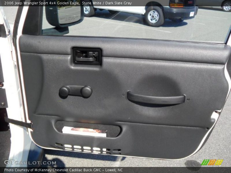 Stone White / Dark Slate Gray 2006 Jeep Wrangler Sport 4x4 Golden Eagle