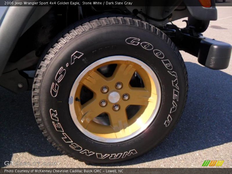 Stone White / Dark Slate Gray 2006 Jeep Wrangler Sport 4x4 Golden Eagle