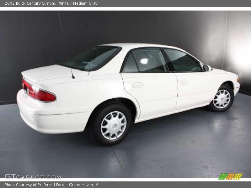 White / Medium Gray 2003 Buick Century Custom