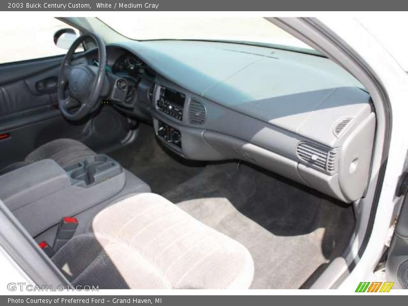 White / Medium Gray 2003 Buick Century Custom