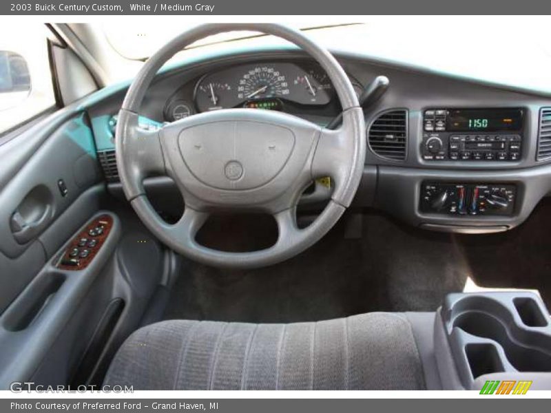 White / Medium Gray 2003 Buick Century Custom