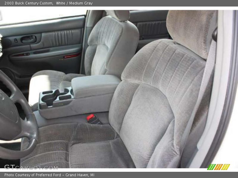 White / Medium Gray 2003 Buick Century Custom