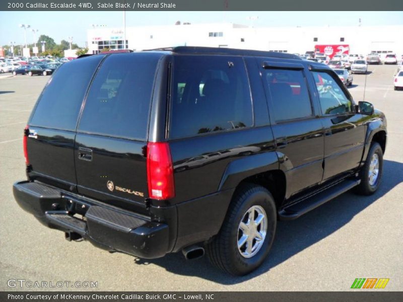 Sable Black / Neutral Shale 2000 Cadillac Escalade 4WD