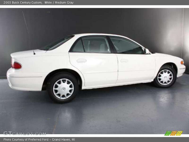 White / Medium Gray 2003 Buick Century Custom