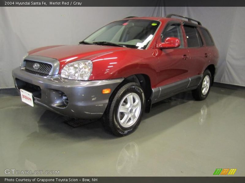 Merlot Red / Gray 2004 Hyundai Santa Fe